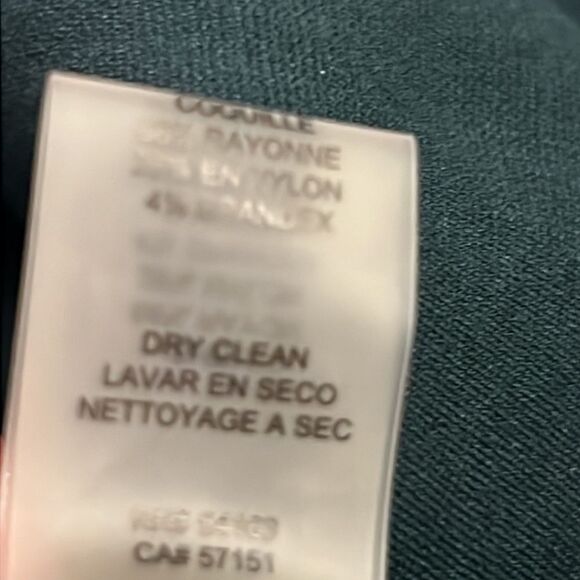 Vince Camuto Forrest Green Sheath Dress - Size 12 - Picture 12 of 14